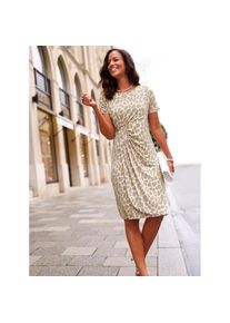 Lady , Damen , Wickelkleid »Jersey-Kleid« , sesam-ecru-bedruckt , Kurzgrößen , 23 -Kurzgrößen , 23 , weich fließende Qualität