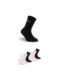 Fila , Damen , Socken 6 Paar tlg. breites Rippenbündchen, Cotton-Mix, par pink , 31-34 , 31-34 , Tennissocken von Fila
