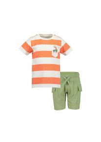 Blue Seven , Kinder , T-Shirt »Set: T-Shirt und Short« 2 Stk. tlg. , 233 - FLAMINGO , 104 , 104 , Lässiges Jungen Outfit für warme Sommertage