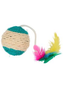 KERBL Pet Sisal Spielball, 6cm, farblich sortiert