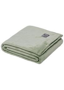 s.Oliver S. Oliver Wohndecke, Salbeigr&uuml;n, Textil, Uni, 150x200 cm, Oeko-Tex&reg; Standard 100, pflegeleicht, Heimtextilien, Wohntextilien, Decken, Kuscheldecken