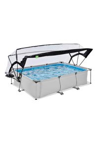 EXIT Toys Pool-Set , Grau , Kunststoff , Steinoptik , 200x65x300 cm , Freizeit & Co, Pools & Wasserspaß, Pools