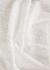 bonprix Firana z haftem (1 szt.), biały, Wys./szer. 145/130 cm