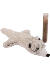 KERBL Pet Hermelin Katzenspielzeug mit Katzenminze, 17cm