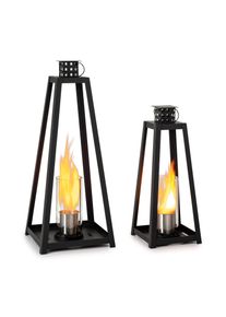 Blumfeldt Fiamme Triangolo, etanolové lampáše, súprava 2 kusov, horák z nehrdzavejúcej ocele, 0,3 litra, doba horenia 4 hodiny