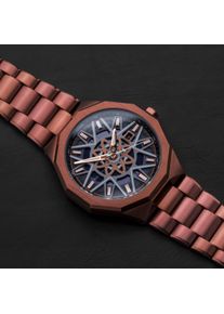 Holzkern; Orologio di legno STAR TREK TELLARITE (marmo/viola), Uomo e Donna, Legno naturale