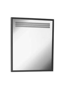 Aloni Arya LED Spiegel 68x75 cm rechteckig &ndash; Schwarzer Rahmen, B