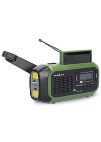 Nedis Emergency Radio - DAB+/FM - Dynamo - Solar- 2500 mAh Powerbank - DAB+/FM - Mono