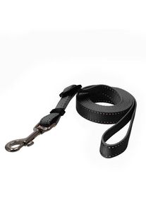 Dogman Iris Verstellbare Nylon Hundeleine Schwarz Klein 10mm 120-200cm