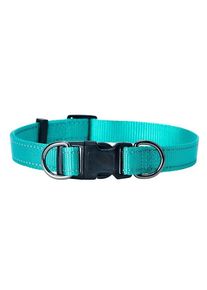 Dogman Nylon Hundehalsband Iris T&uuml;rkis Klein 10mmx22-35cm