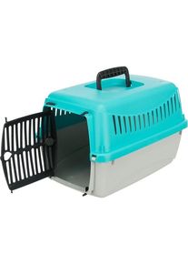 Trixie Capri transport box XXS: 26 &times; 25 &times; 39 cm light grey/turquoise