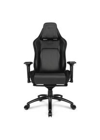 L33T E-Sport Pro Comfort Gaming Chair (PU) Black Gaming Stuhl - Schwarz - PU-Leder - 170 kg