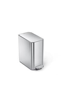 simplehuman 5L schlanker Pedaleimer, geb&uuml;rsteter Edelstahl