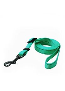 Dogman Iris Verstellbare Nylon Hundeleine Cyan Klein 10mm 120-200cm