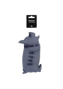 Dogman Hundespielzeug Latex Schwein Grau 23cm