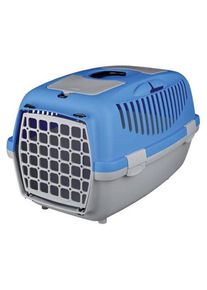 Trixie Transportbox Capri 2, Gr&ouml;&szlig;e XS-S, dunkelgrau/pastellblau