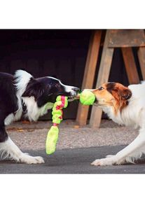 Dogman Hundespielzeug Stretch-Pl&uuml;schband mit Ball 35cm