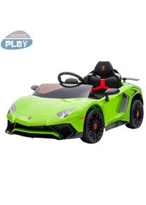 Nordic Play Electric car Lamborghini Aventador 12V lime green Speed