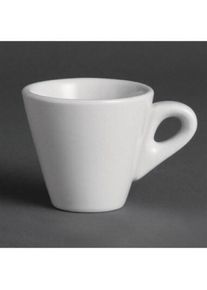 Tazas de café espresso cónicas blancas de 60 ml Olympia - Se venden en paquetes de 12