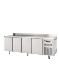 Table r&eacute;frig&eacute;r&eacute;e Profi 600 4/0 avec dosseret | Professionnel | HoReCa | CHR