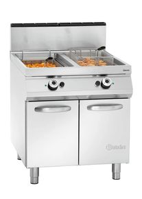 Bartscher Friteuse professionnelle &agrave; gaz - 2 x 20 l - sur meuble - s&eacute;rie 900 Master | Professionnel | HoReCa | CHR