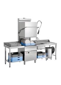 Bartscher Lave-vaisselle à capot - casier de 50/50 cm - pompe de vidange - 400 V - ECO 500 | Professionnel | HoReCa | CHR