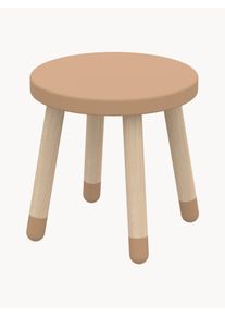 Flexa Taburete infantil de madera Dots Marrón Madera Ø 30 x Al 30 cm