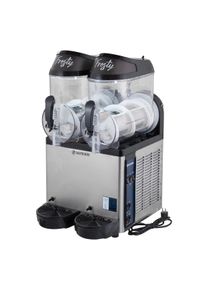 Machine &agrave; glace Slush 2x 12 litres inox noir | Professionnel | HoReCa | CHR