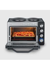 Severin TO 2074 - Horno tostador con placas de cocina 2500 W 30 L Negro