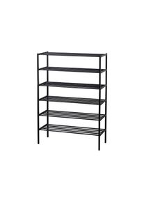 Tchibo - Woood Schuhregal »Ferro« - 85x35x120cm - schwarz - Metall