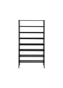 Tchibo - Woood Schuhregal »Ferro« - 85x35x160cm - schwarz - Metall