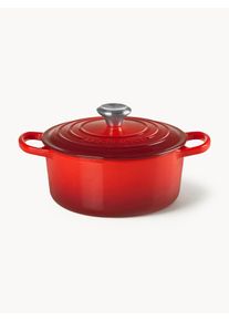 Le Creuset Cocotte redonda de hierro fundido Signature Collection Rojo Metal Ø 20 x Al 14 cm, 2.4 L