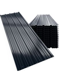 Gardebruk Trapezium Dakplaten 24 Stuks Antraciet 129x46cm voorgeboord