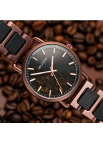 Holzkern Holzuhr Espressino (Kaffee/Ahorn), Herren, Naturholz