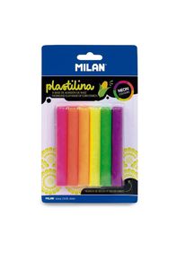 Milan | plastilina Modelling Clay Sticks &mdash; packs, 6 neon colours