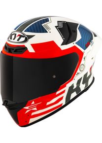 KYT TT-Revo Fuselage, full face helmet , color: White/Red/Blue , size: XL