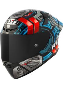 KYT TT-Revo Synchrotron, full face helmet , color: Black/Blue/Grey/Red , size: M