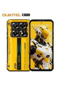 OUKITEL WP60 10000mAh Rugged Phone 7.2” HD+ Display 48GB(16+32) +512GB MTK 7025 Smartphone Android 15, 108MP Camera, NFC, 120Hz