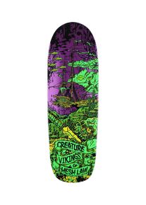 Creature Team Vikings Of The Hesh Law XX 9.55" Skateboard Deck purple green