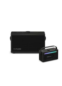 pure Classic Aura - De draagbare Bluetooth-luidspreker met sfeerverlichting, Zwart