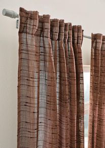 Voilage textur&eacute; diff&eacute;rentes tailles (1 pce) - marron - taille 145x135 cm - bonprix