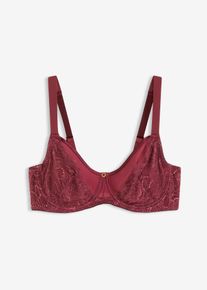 Soutien-gorge &agrave; armatures avec une jolie dentelle - rouge - taille 105F - bonprix