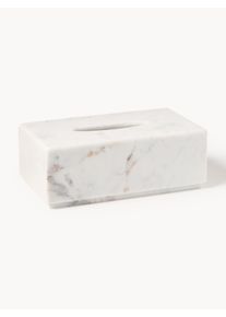 Mramorov&aacute; d&oacute;za na kozmetick&eacute; utierky Simba Biela Mramor &Scaron; 26 x H 15 cm | Westwing Collection