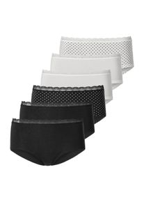 Vivance Damen H&uuml;ftpanty in schwarz/creme ,Gr&ouml;&szlig;e 32/34, Witt, 95% Baumwolle, 5% Elasthan