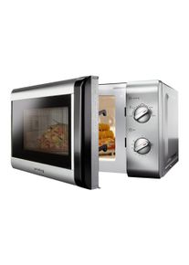 Privileg Mikrowelle »148438« Mikrowelle 800 W mit 5 Leistungsstufen, silber in silberfarben