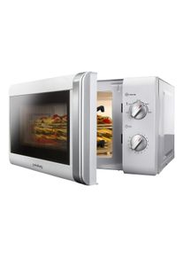 Privileg Mikrowelle »148438« Mikrowelle 800 W mit 5 Leistungsstufen, silber in weiß