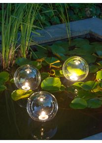 Ubbink Teichleuchte »MultiBright Float 3 LED« in farblos, Größe Ø 20 cm Höhe: 24 cm