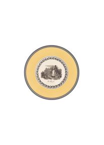 Villeroy & Boch Villeroy & Boch Brotteller »Brotteller Audun Chasse ø 16 cm weiß-grau-gelb« in gelb