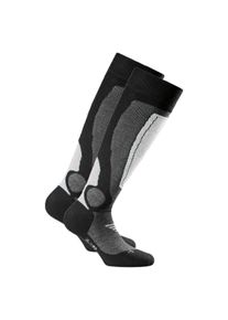 Rohner Socks Kniestrümpfe »Socken Basic Ski 2er Pack« in grau, Größe 43-46
