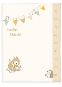 Baby Best Babydecke mit liebevollem Motiv in bunt, Größe B/L: 75 cm x 100 cm